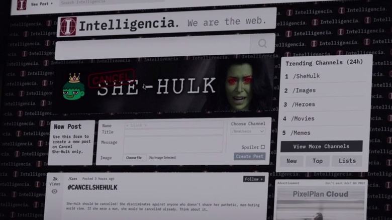 Close-up of the Intelligencia web page