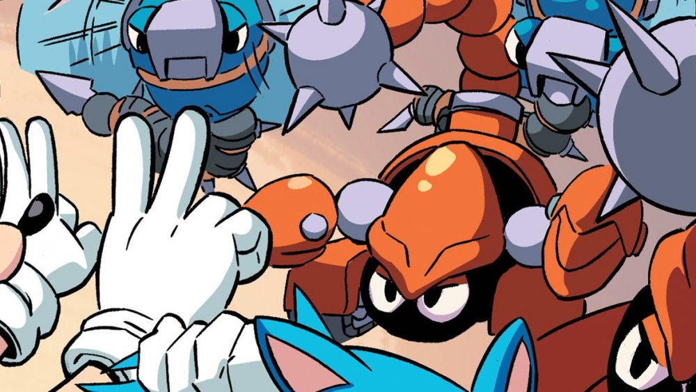 A group of Badniks from Archie Comics' Sonic the Hedgehog #258