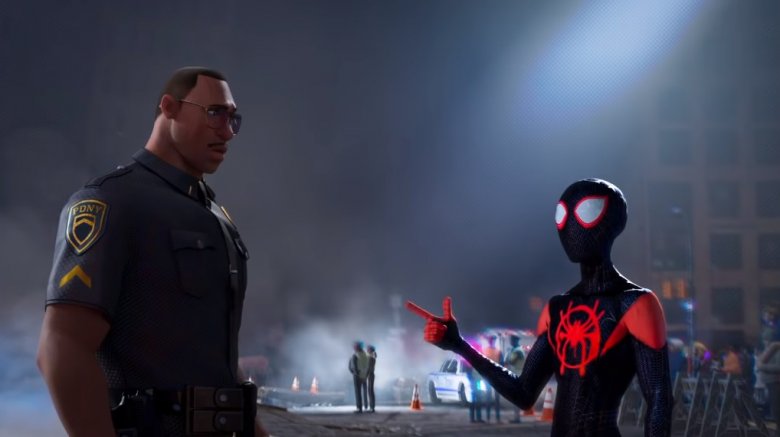 Jefferson Davis and Spider-Man in Spider-Man: Into the Spider Verse