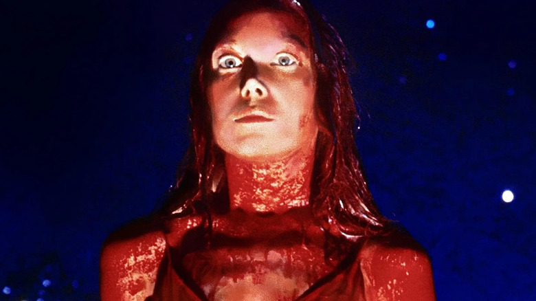 Carrie covered in pig's blood