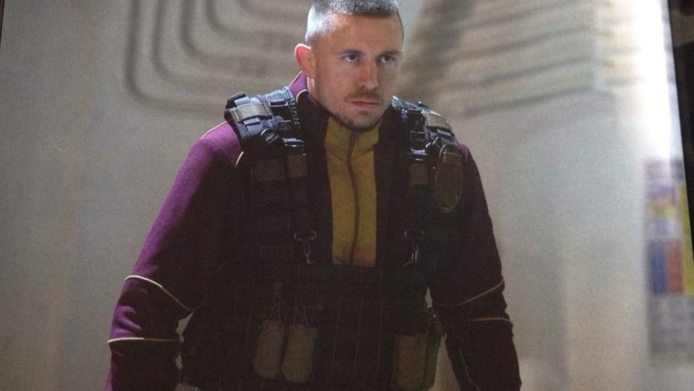 Batroc wearing purple jacket