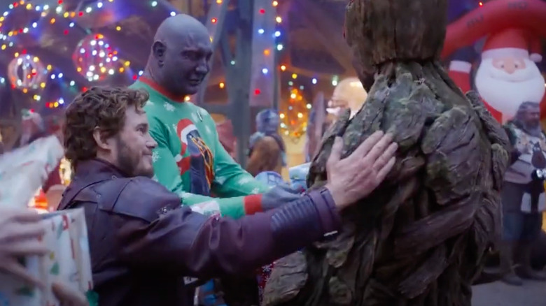 Groot gives out presents