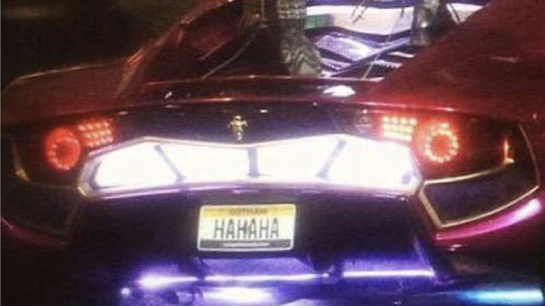 The Joker's vanity plates in the 2016 "Suicide Squad"