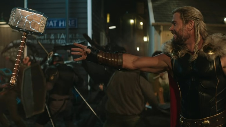 Thor gets ready to fight