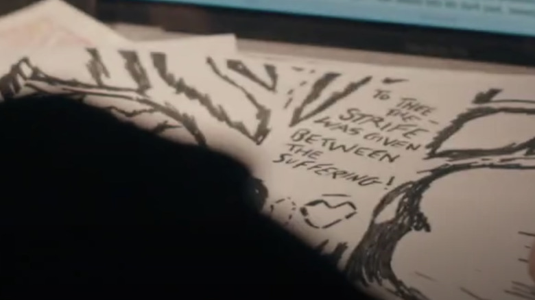 A drawing in "Venom: Let There Be Carnage"