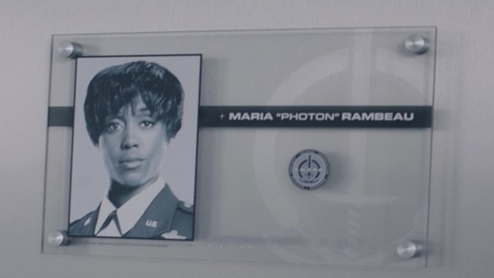 Maria Rambeau's portrait at S.W.O.R.D. headquarters