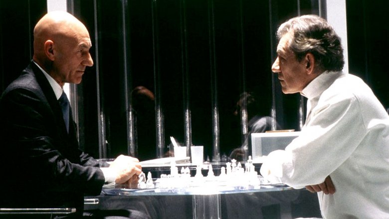 Erik and Charles playing chess x-men movies