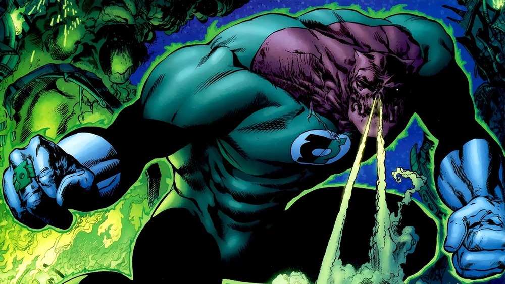 Kilowog snorts green energy