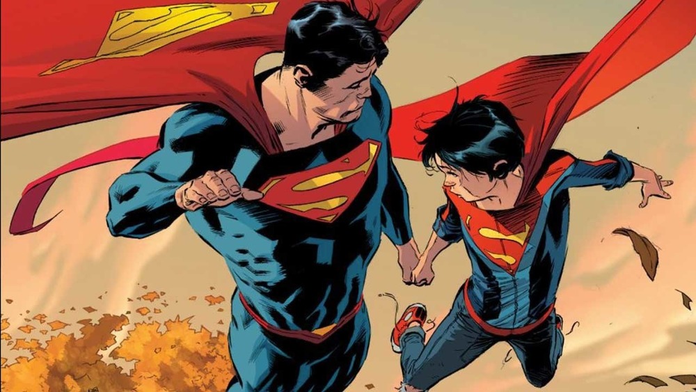 Superman with his son Jon