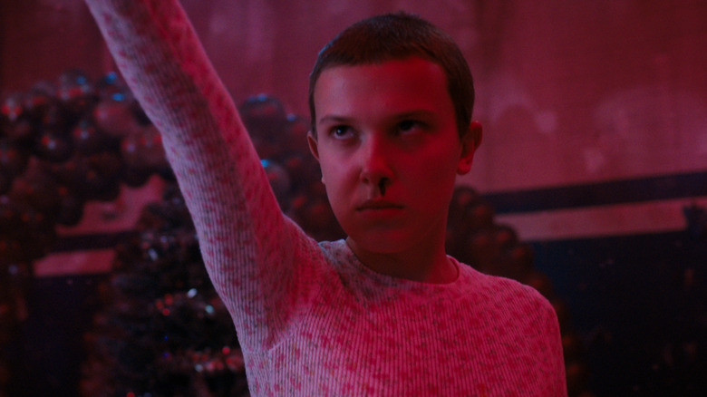 Eleven using her powers