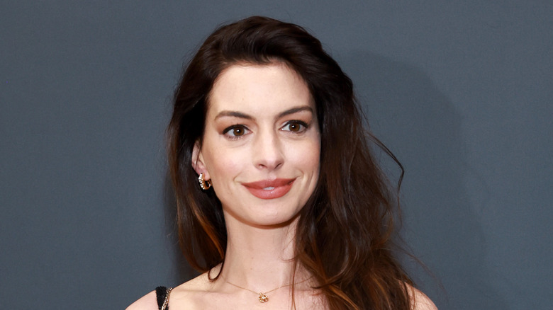 Anne Hathaway at premiere