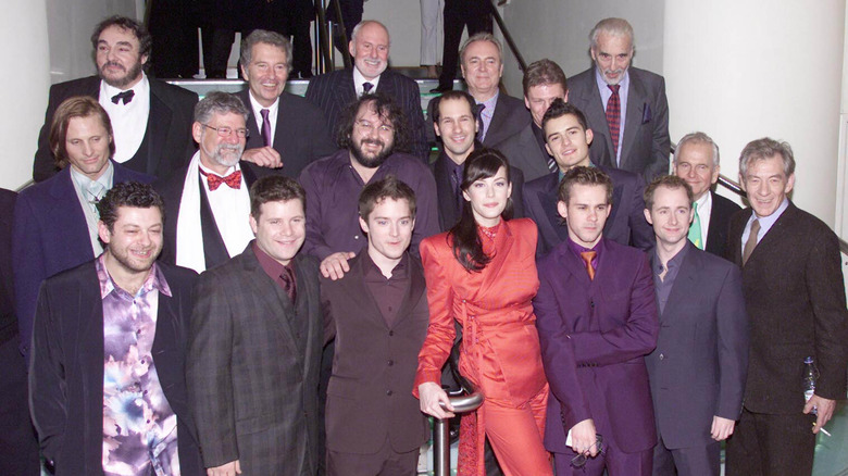 The Fellowship cast at the premiere