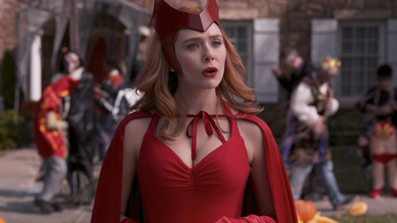 Elizabeth Olsen as Scarlet Witch on WandaVision