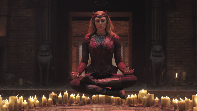 Scarlet Witch meditating