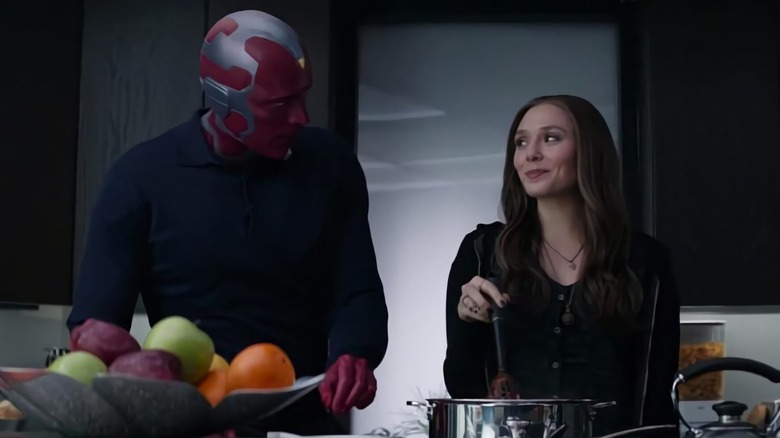 Vision and Wanda cooking