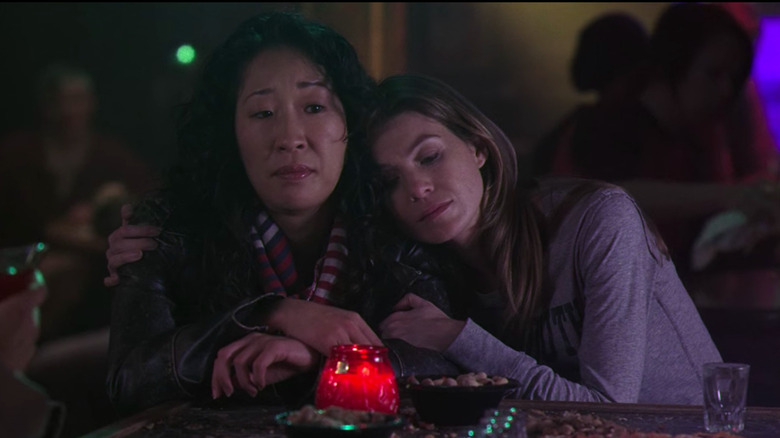 Meredith Grey comforts Cristina Yang