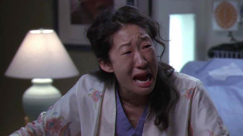 Cristina Yang cries uncontrollably 