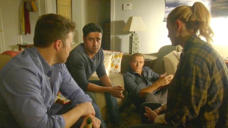 Emily Wickersham with Ellie's brothers on NCIS