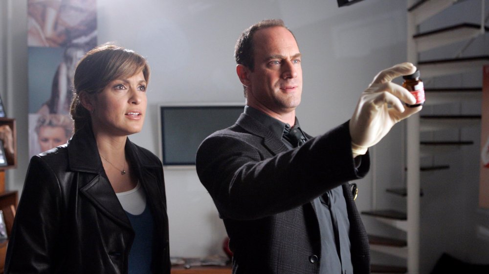 Christopher Meloni as Elliot Stabler and Mariska Hargitay as Olivia Benson on Law & Order: Special Victims Unit