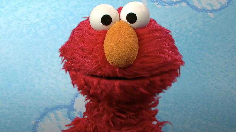 Elmo staring