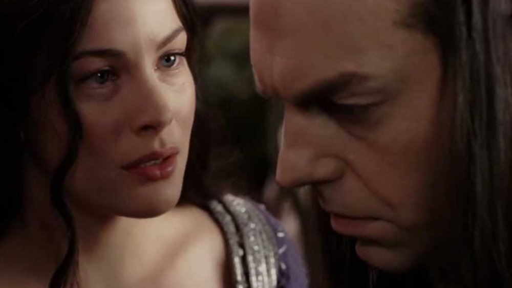 Liv Tyler and Hugo Weaving in The Lord of the Rings, Elrond