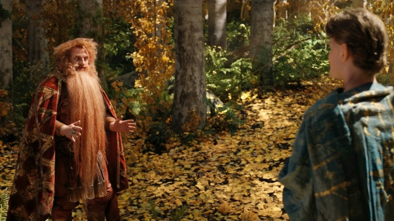 Durin and Elrond in forest