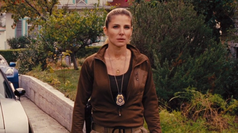 Elena wearing a badge in Fast and Furious