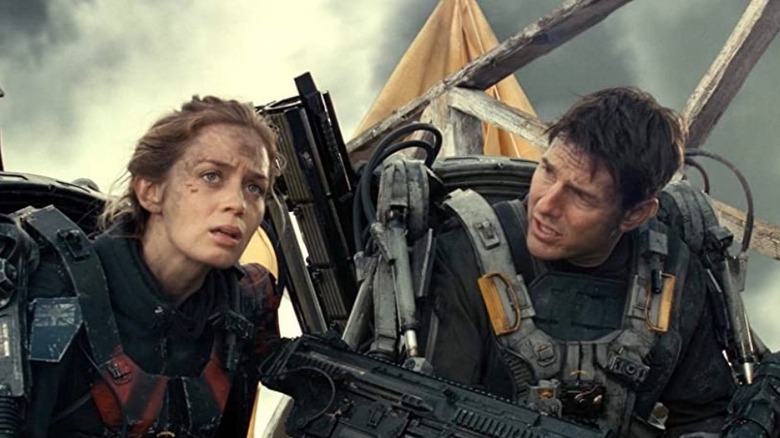 Emily Blunt and Tom Cruise in Edge of Tomorrow