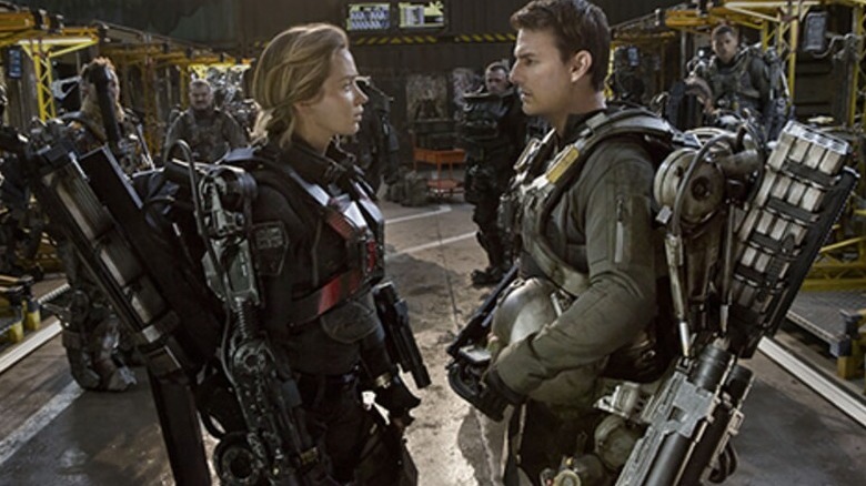 Emily Blunt and Tom Cruise in Edge of Tomorrow