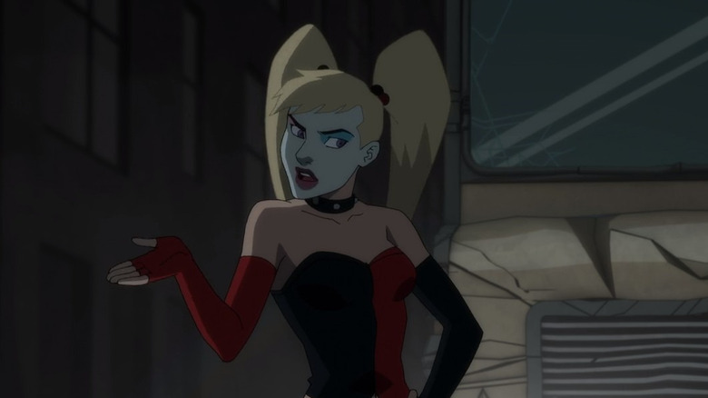 Harley Quinn asking a question