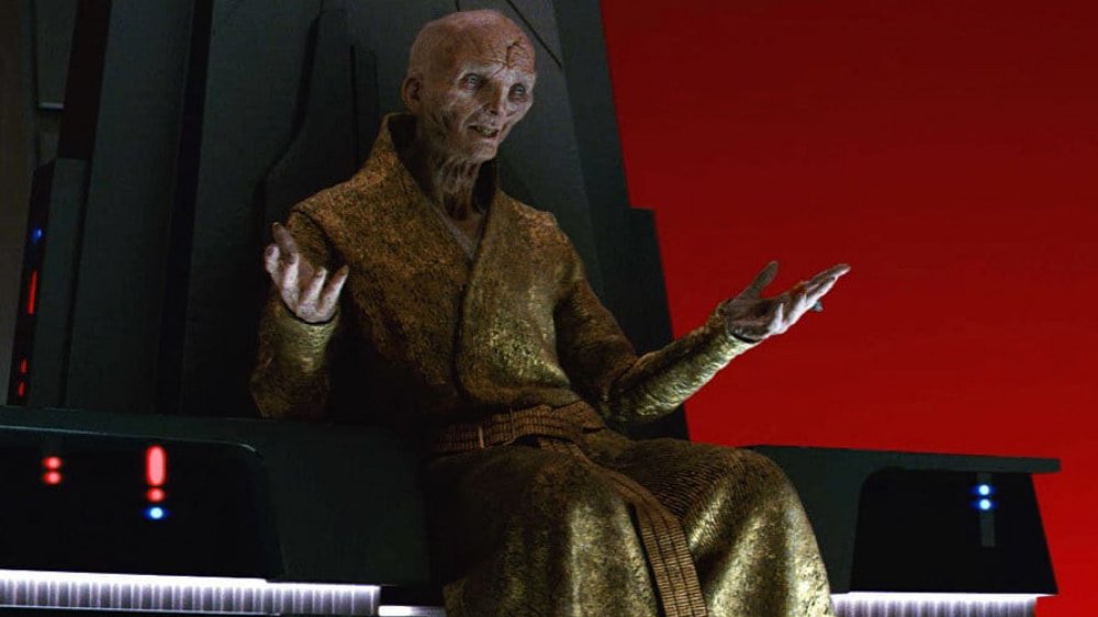 Snoke in The Last Jedi