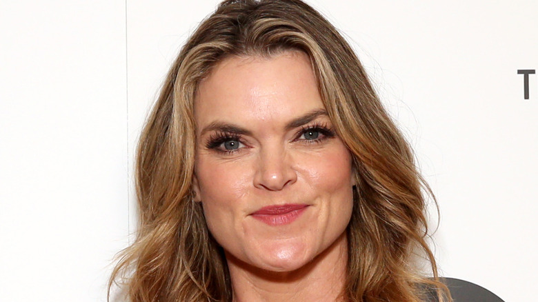 Missi Pyle pursed lips