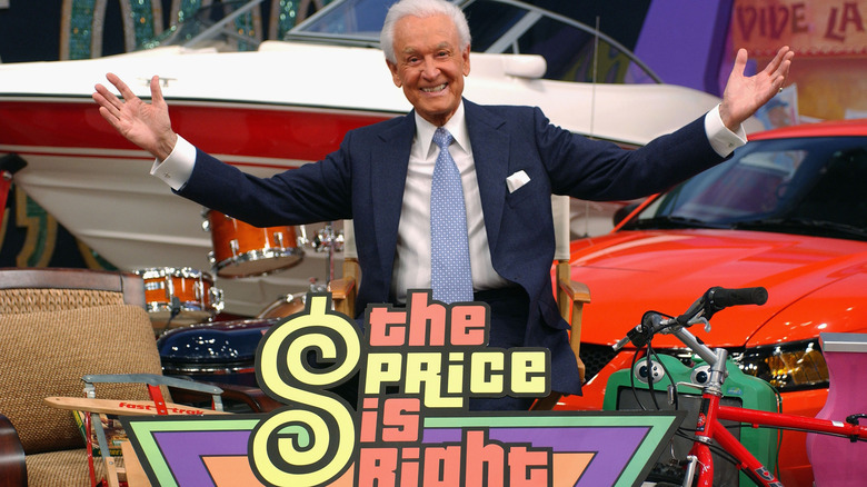 Bob Barker on the set of The Price is Right