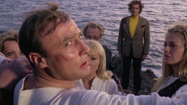 Edward Woodward and Christopher Lee in The Wicker Man