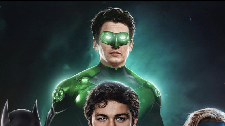 Green Lantern stoic expression