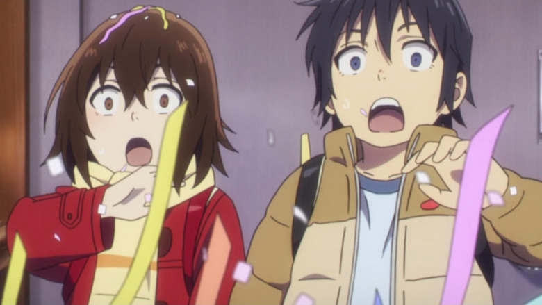 Satoru and Kayo surprised