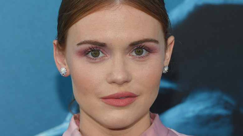 Holland Roden pink lipstick