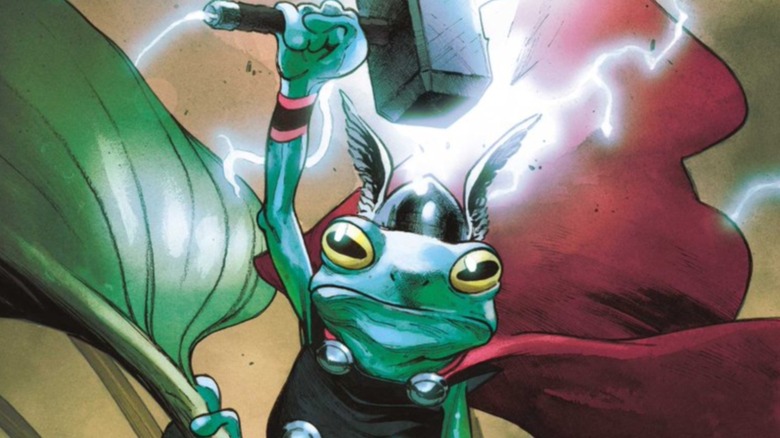 Throg holds Frogjolnir