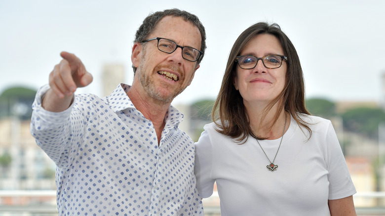 Ethan Coen and Tricia Cooke smiling