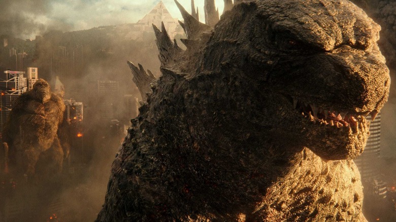 Godzilla walks away from Kong