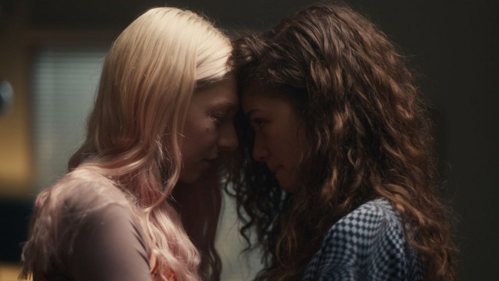 Zendaya and Hunter Schafer in Euphoria