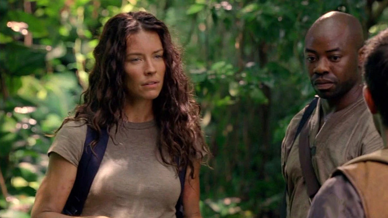 Kate Austen speaks in jungle