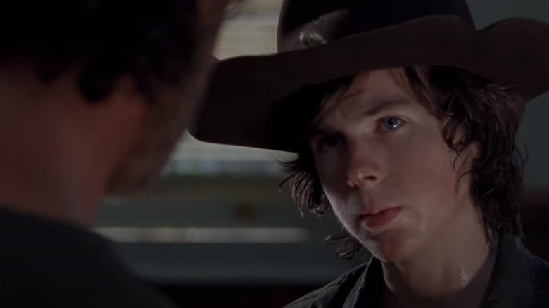 Carl confronting his father, Rick