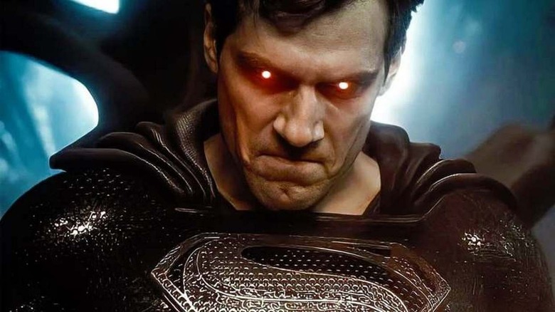 Superman in a red-eyed rage