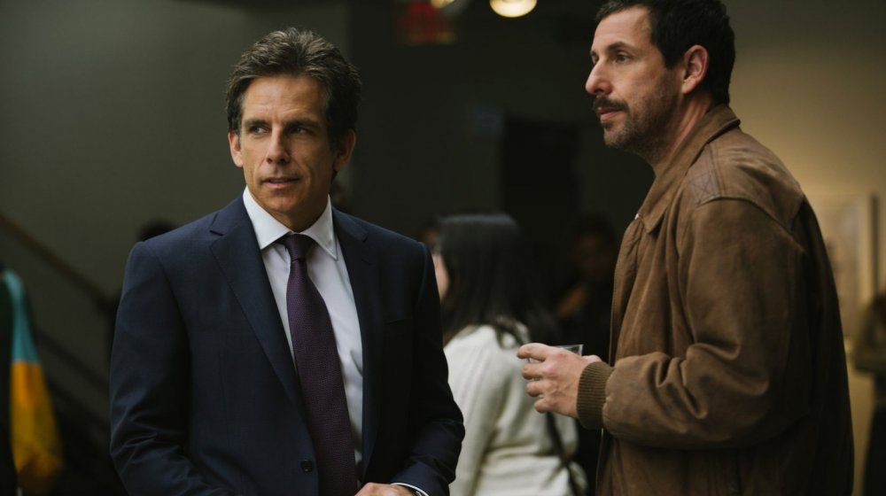 Adam Sandler and Ben Stiller as Danny and Matthew Meyerowitz in Netflix's The Meyerowitz Stories