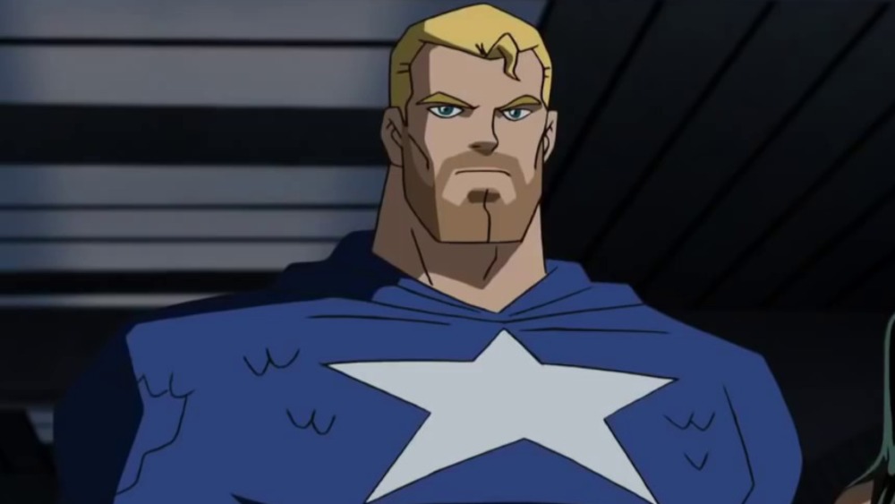 Animated Steve Rogers sporting stubble