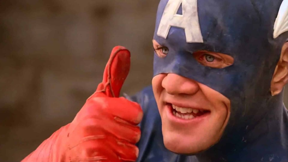 Captain America gives thumbs-up