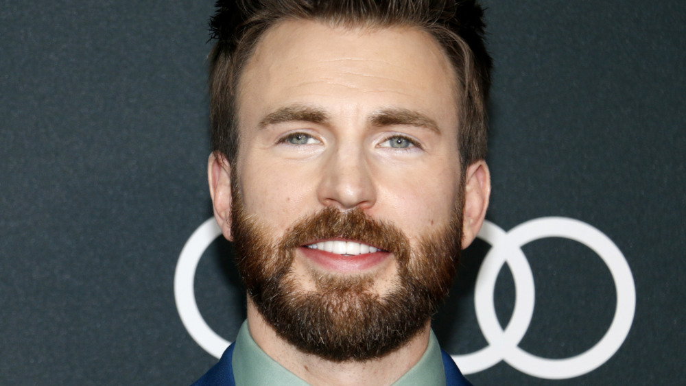 Chris Evans sporting beard