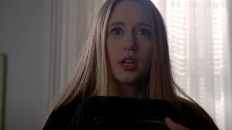 Taissa Farmiga looks scared