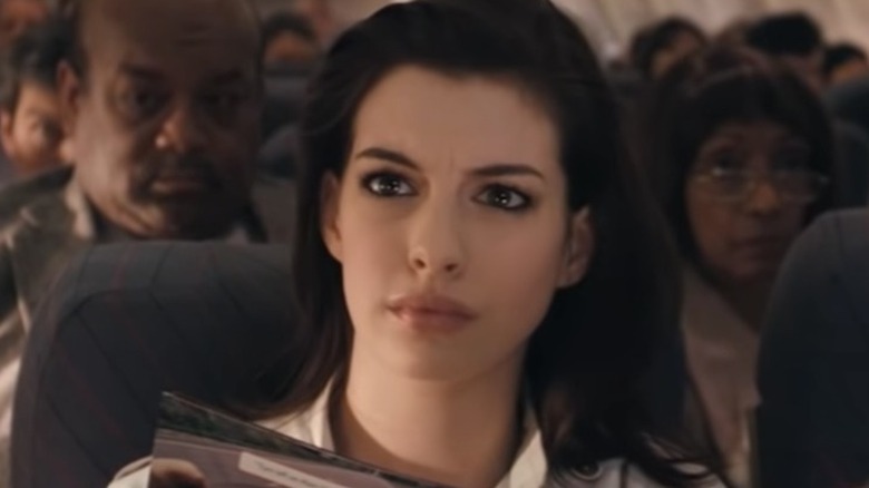 Anne Hathaway airplane